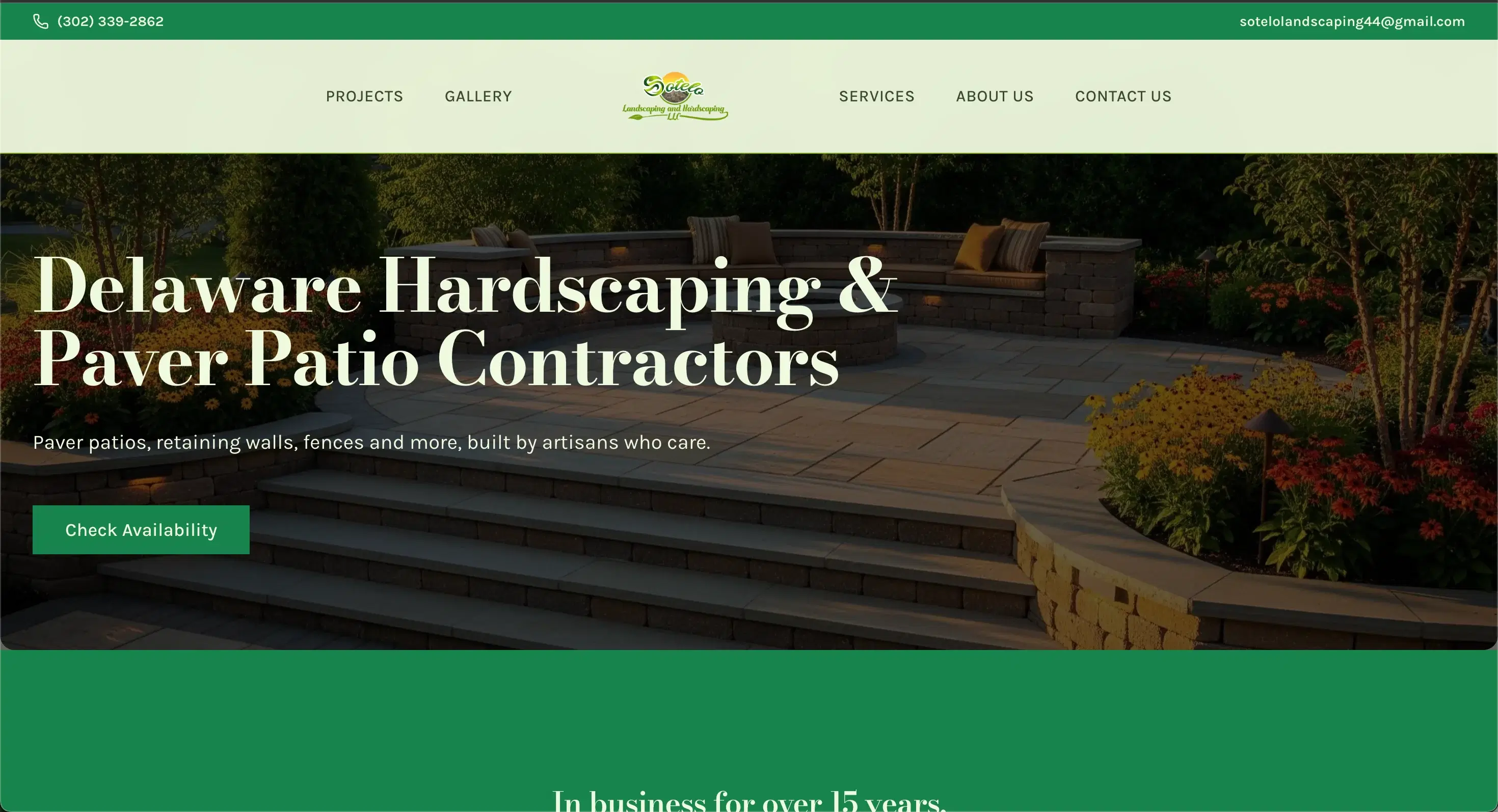 Sotelo Landscaping project screenshot