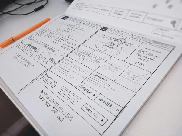 Hero background wireframe